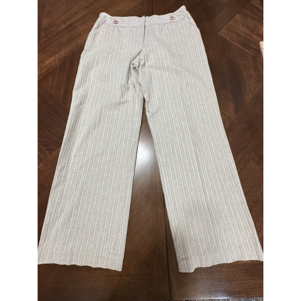 I.N.C Womens Striped Cotton Trouser Pants Sz12